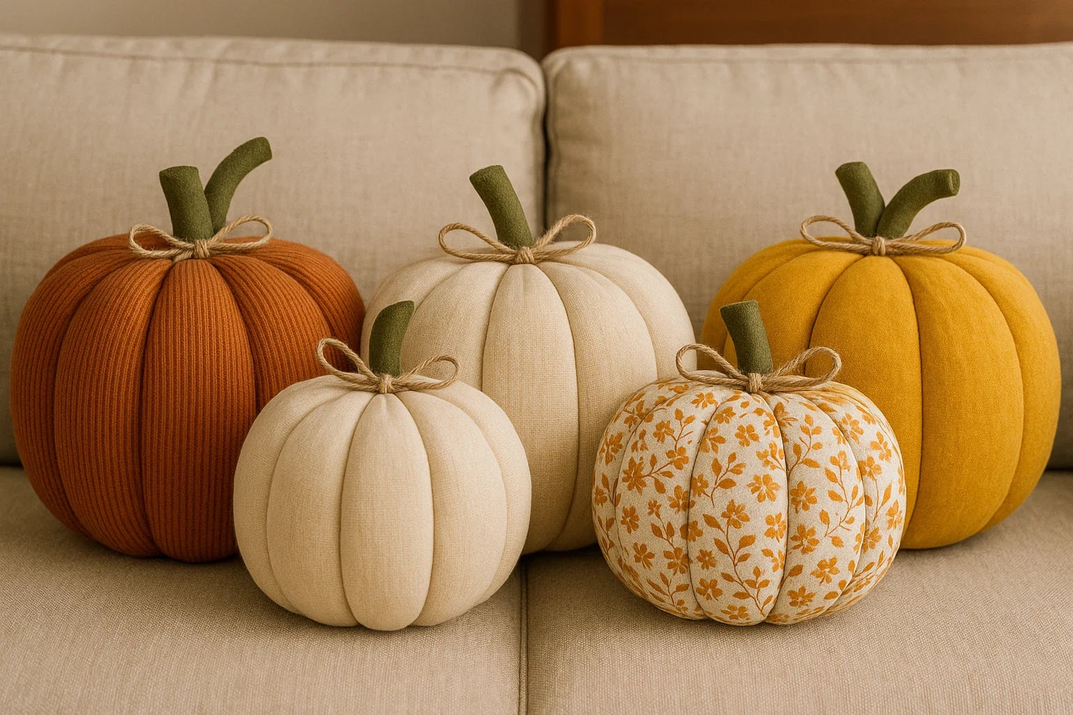 DIY Pumpkin Pillows: Cozy Seasonal Charm for Every Corner