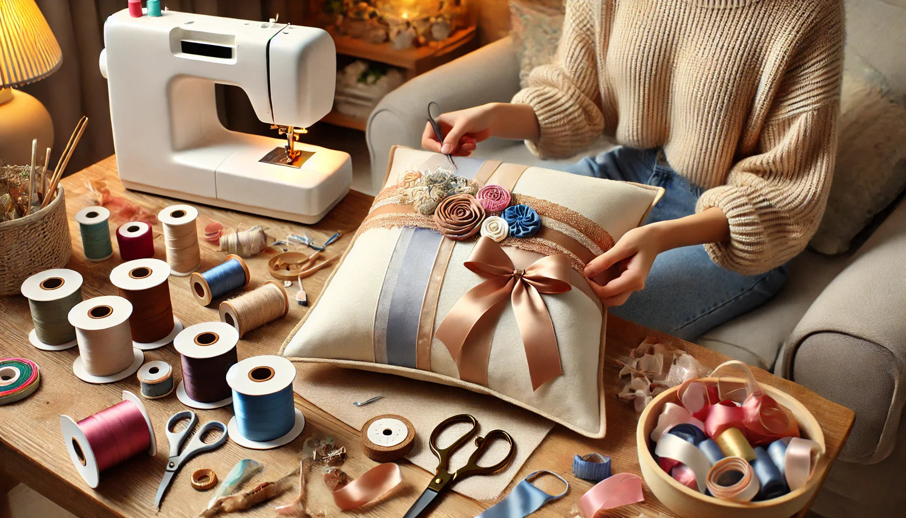 DIY Ribbon Pillow: A Creative and Elegant Craft Project