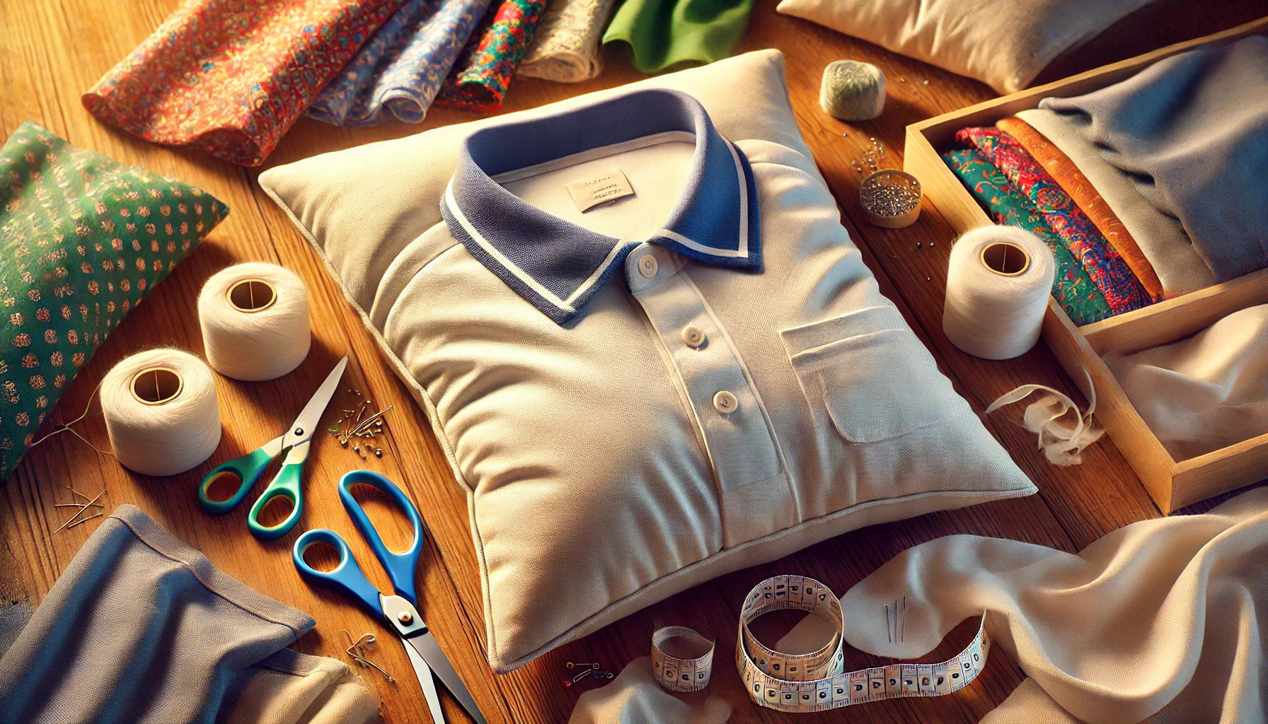 How to Make a Memory Shirt Pillow with Collar