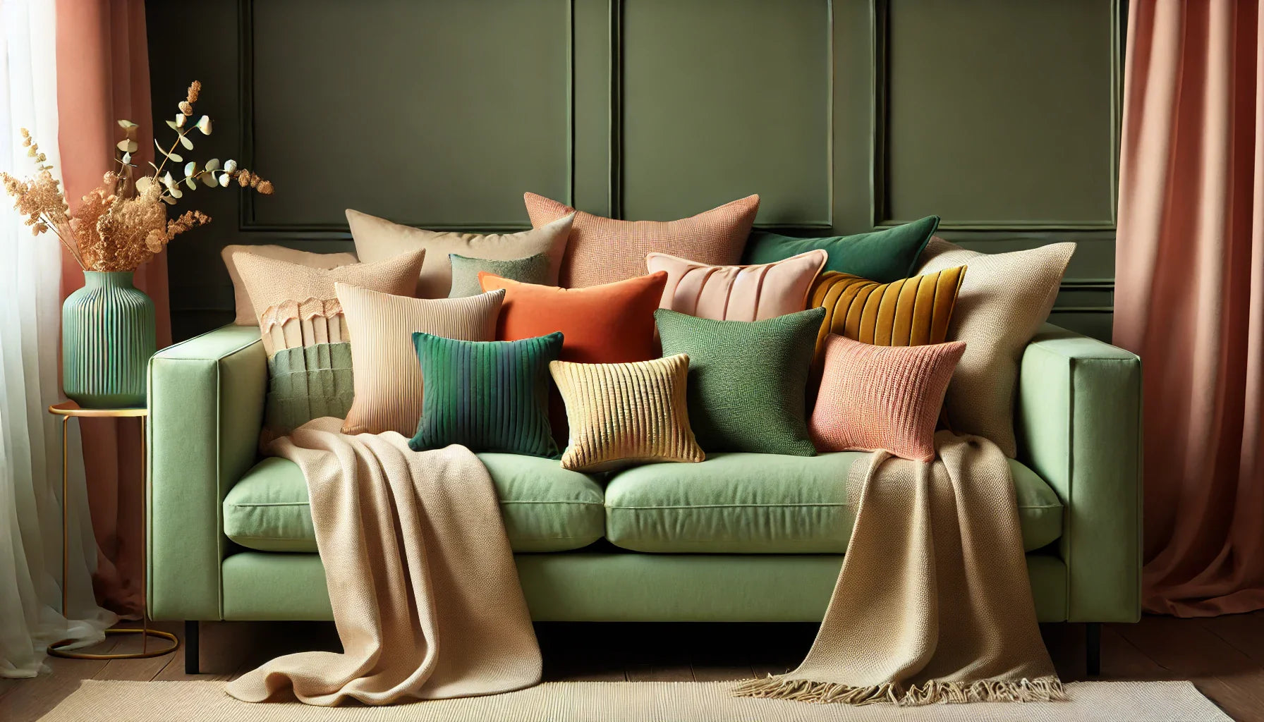What Color Pillows for Green Couch: The Ultimate Styling Guide