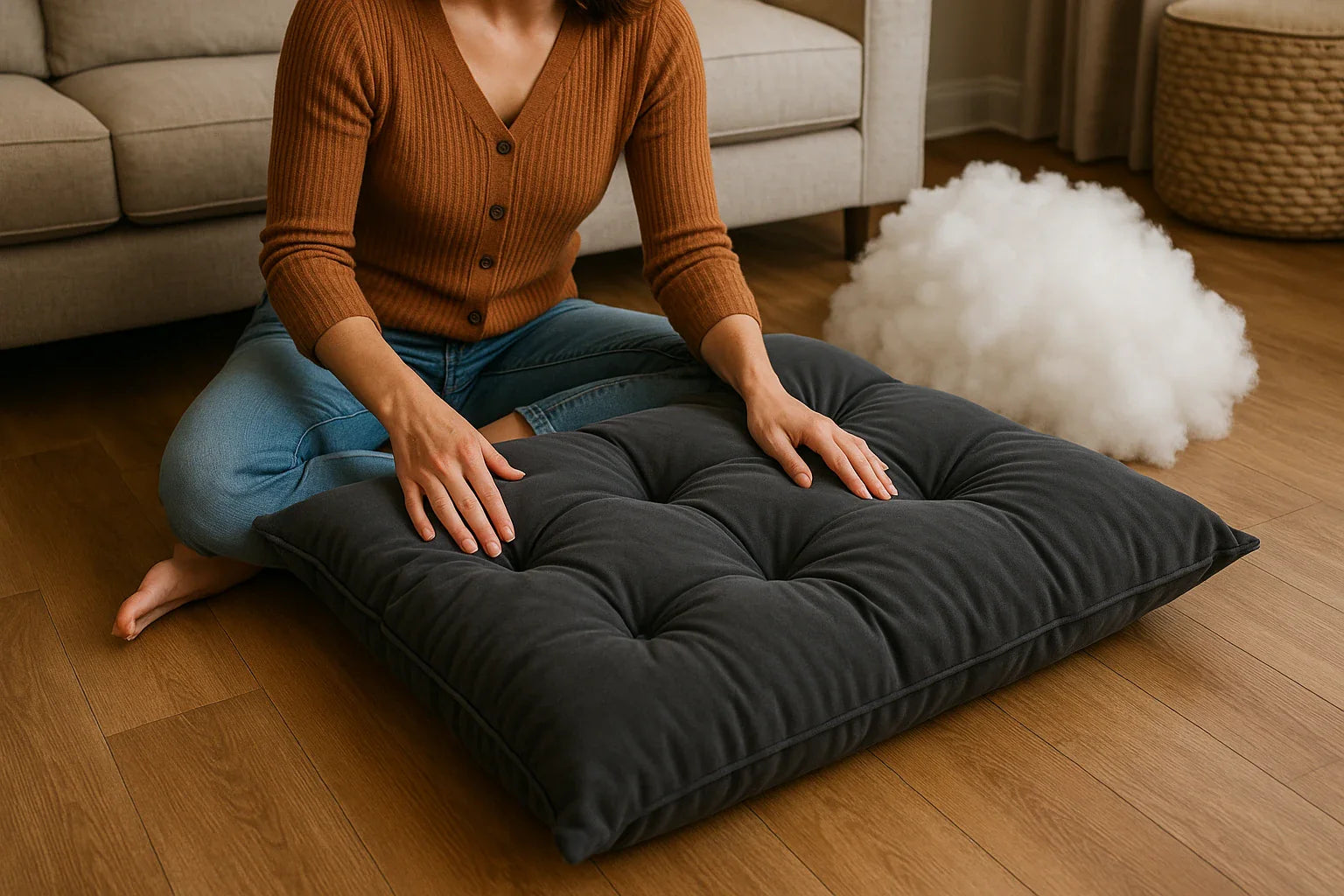 DIY Oversized Floor Pillows: Cozy Comfort You Can Create at Home