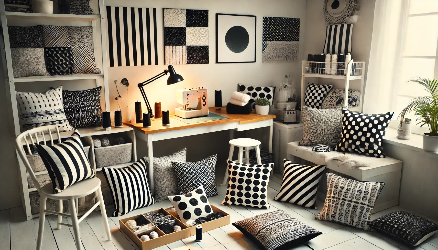 DIY Black and White Pillows: Simple Projects with Bold Style