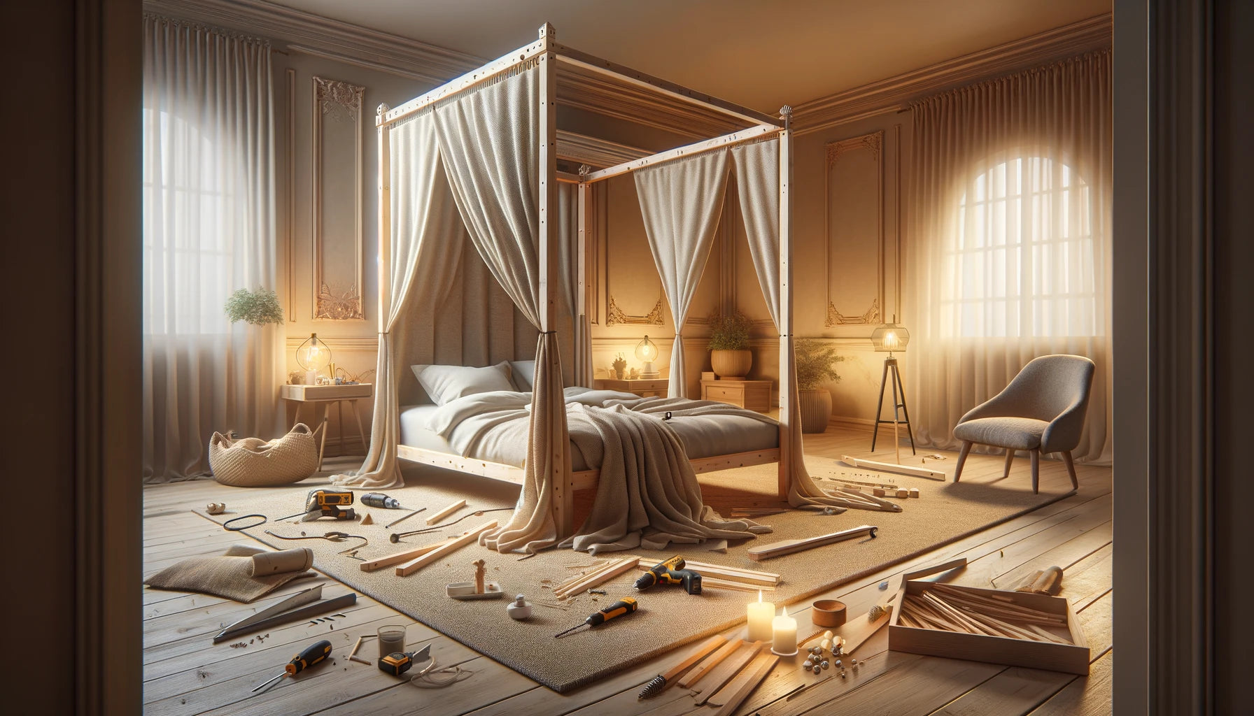 DIY Canopy Bed Frame: A Guide for a Cozier Bedroom