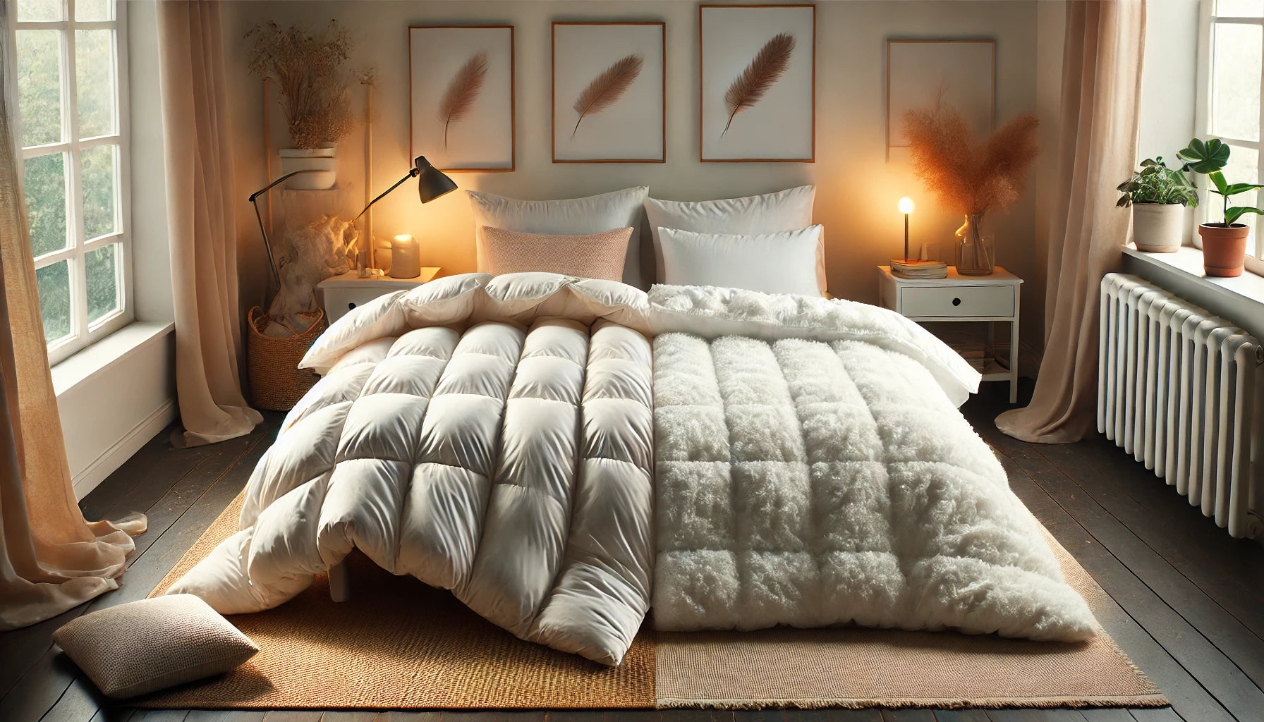 Down vs Cotton Comforter: A Complete Comparison Guide