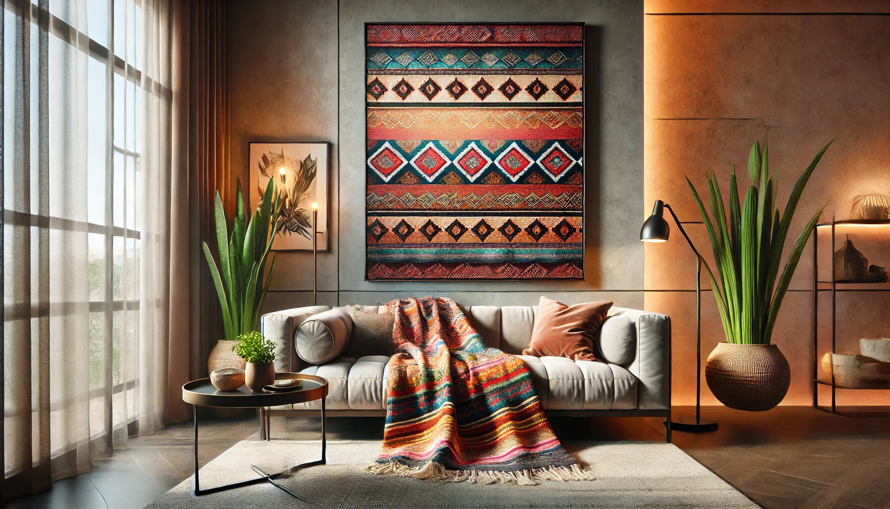 How to Transform Your Space with a Mexican Blanket on the Wall