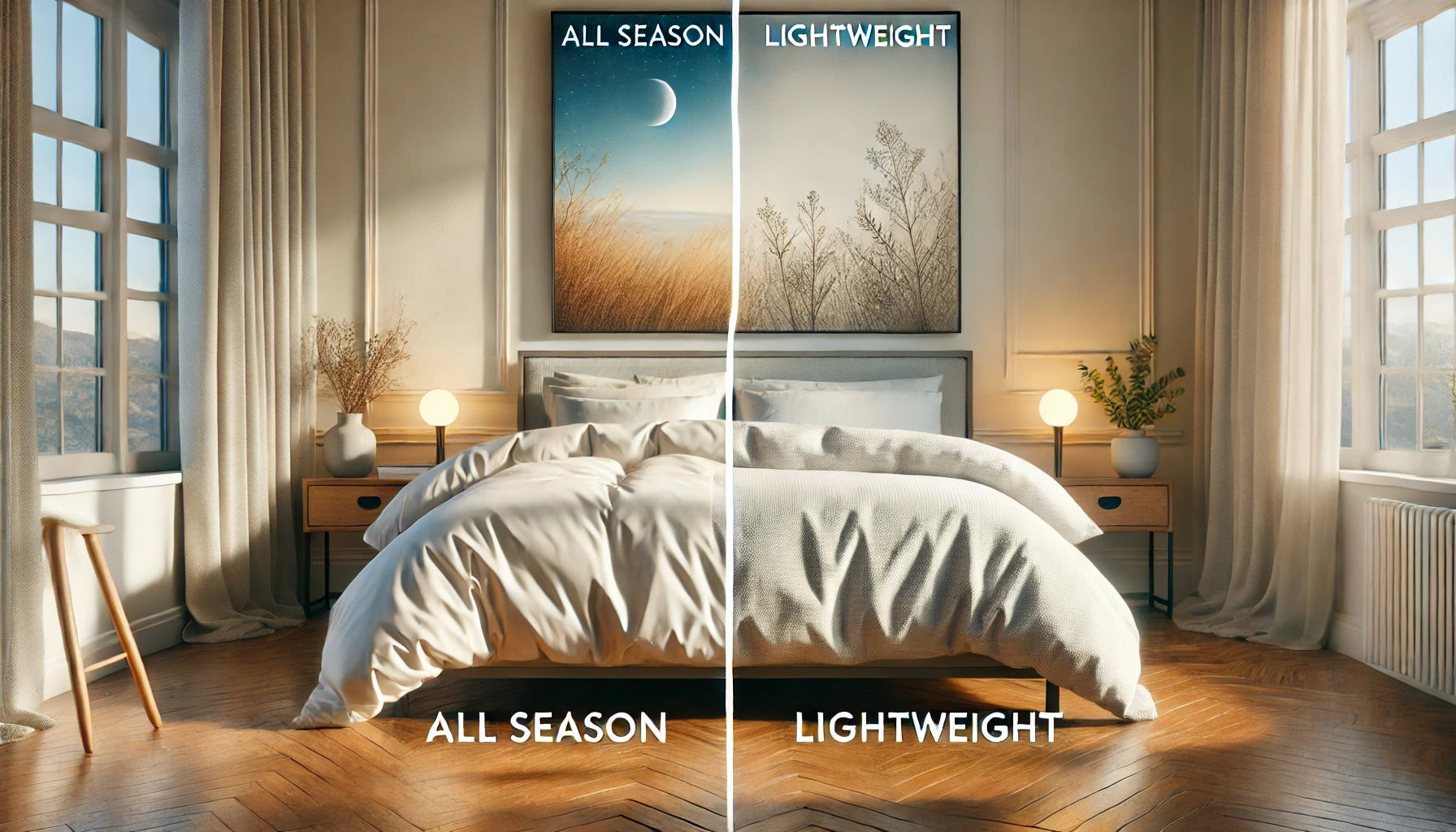 All Season vs Lightweight Down Comforter: Complete Comparison Guide