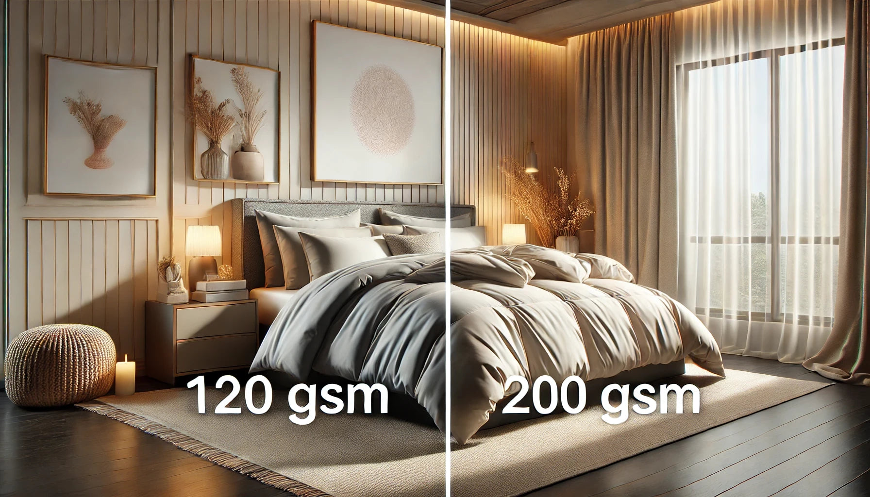 120 GSM vs 200 GSM Comforter: How to Choose the Right One for Your Needs