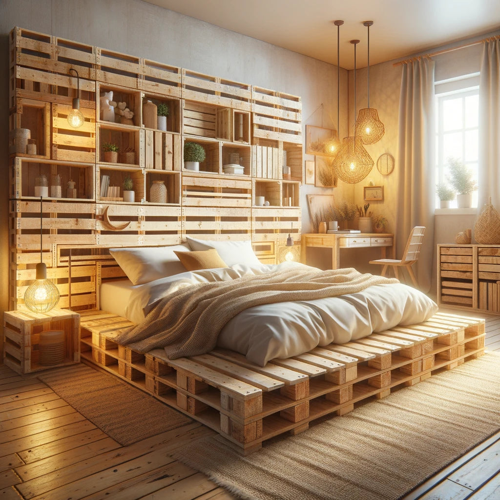 DIY Pallet Bed Frame: A Rustic Yet Modern Addition to Your Bedroom