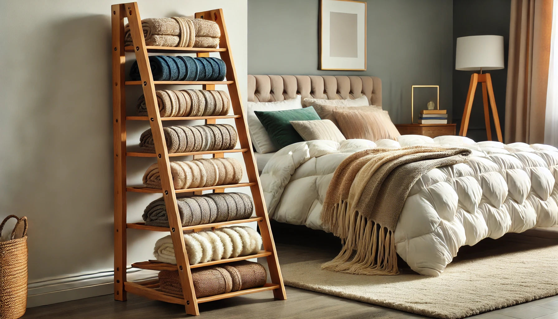 How to Put Blankets on a Blanket Ladder: Styling and Placement Tips