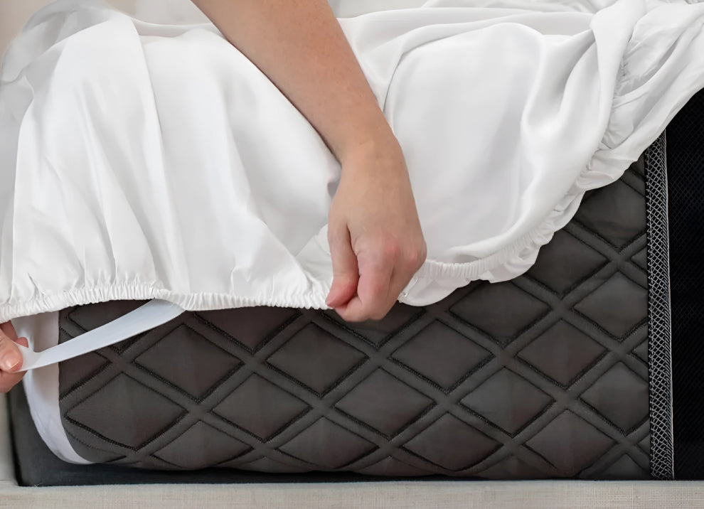 15” deep fitted sheet that stays put.