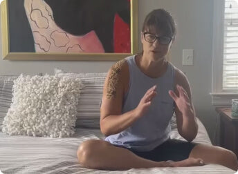 Sleeping on my side again.